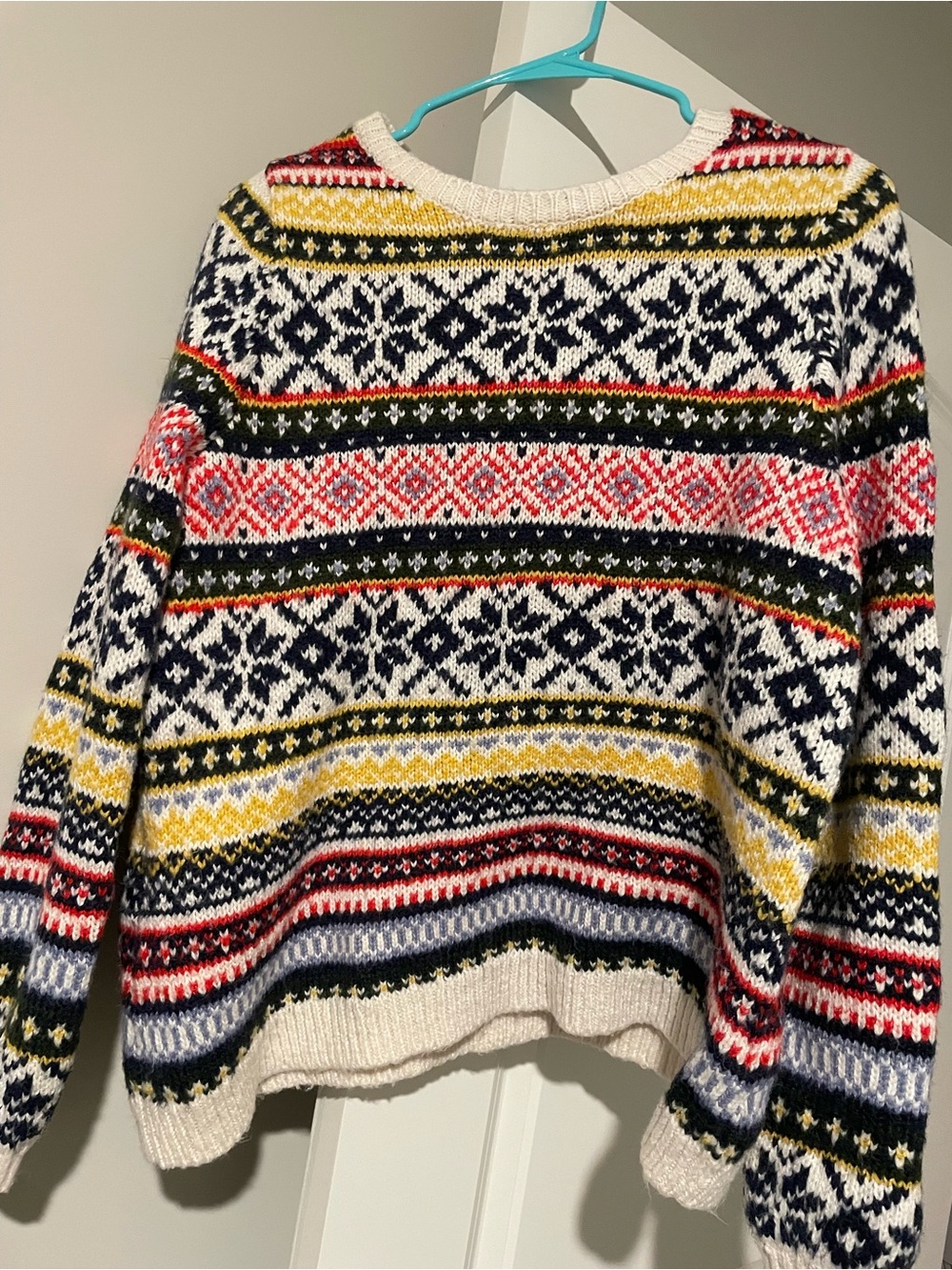 Multicolor Fair Isle Crewneck Sweater - Women